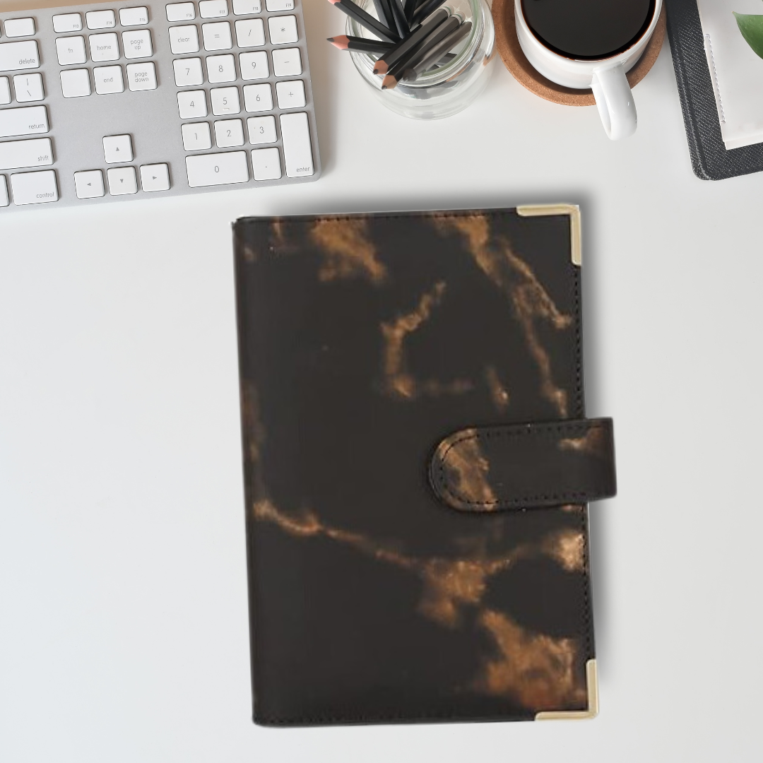 BINDER A6 MARBLE BLACK