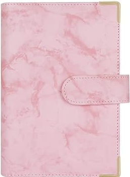 BINDER A6 MARBLE PINK