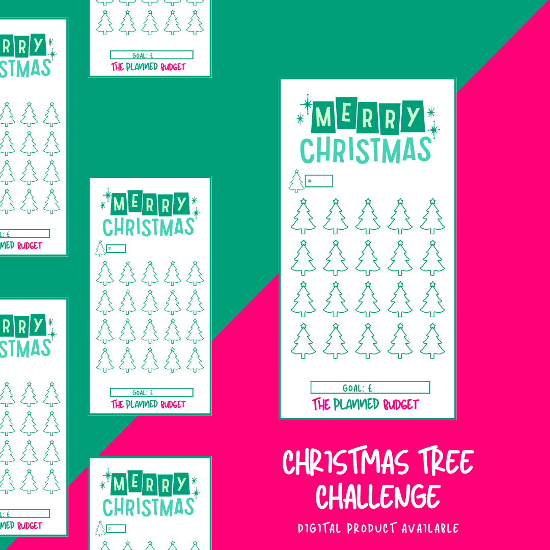 Christmas tree Saving Challenge (Green) - Premium  from The Planned Budget - Just £2.75! Shop now at The Planned Budget