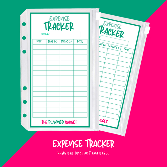 Expense Tracker (Green) - Premium  from The Planned Budget - Just £3.75! Shop now at The Planned Budget