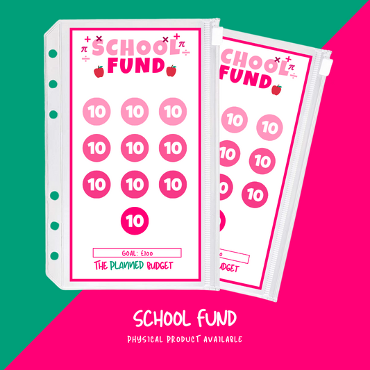 School Fund Challenge (Pink) - Premium  from The Planned Budget - Just £3.75! Shop now at The Planned Budget